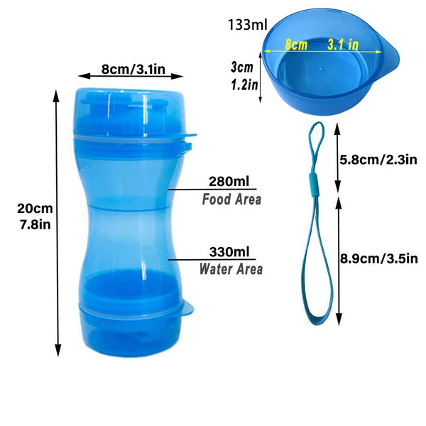 2-in-1 Portable Food Container