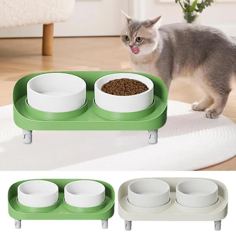 Ergonomic Raised Pet Bowls