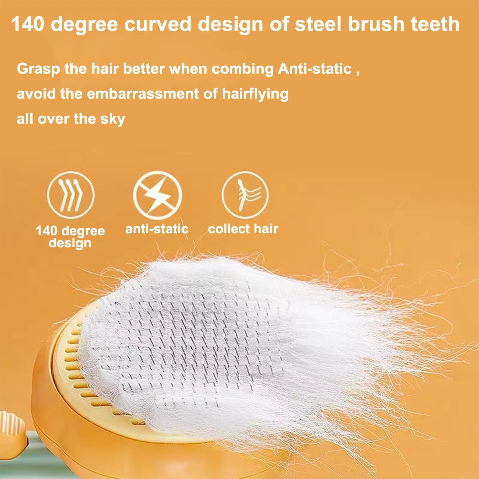 Pumpkin Pet Grooming Brush