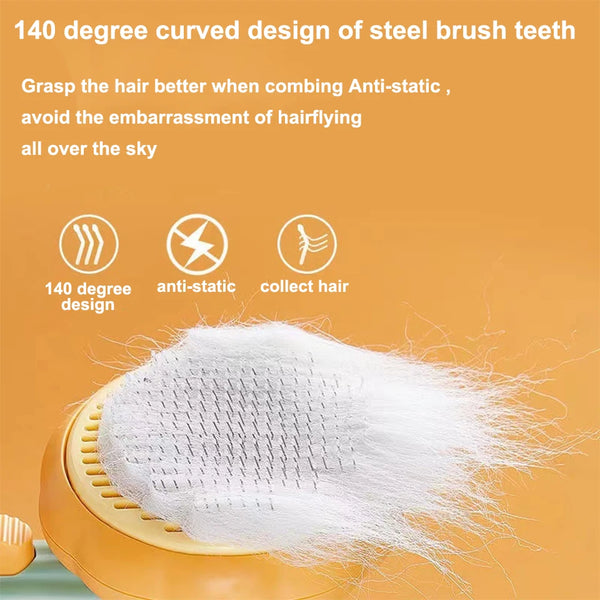 Pumpkin Pet Grooming Brush