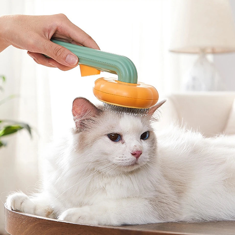 Pumpkin Pet Grooming Brush