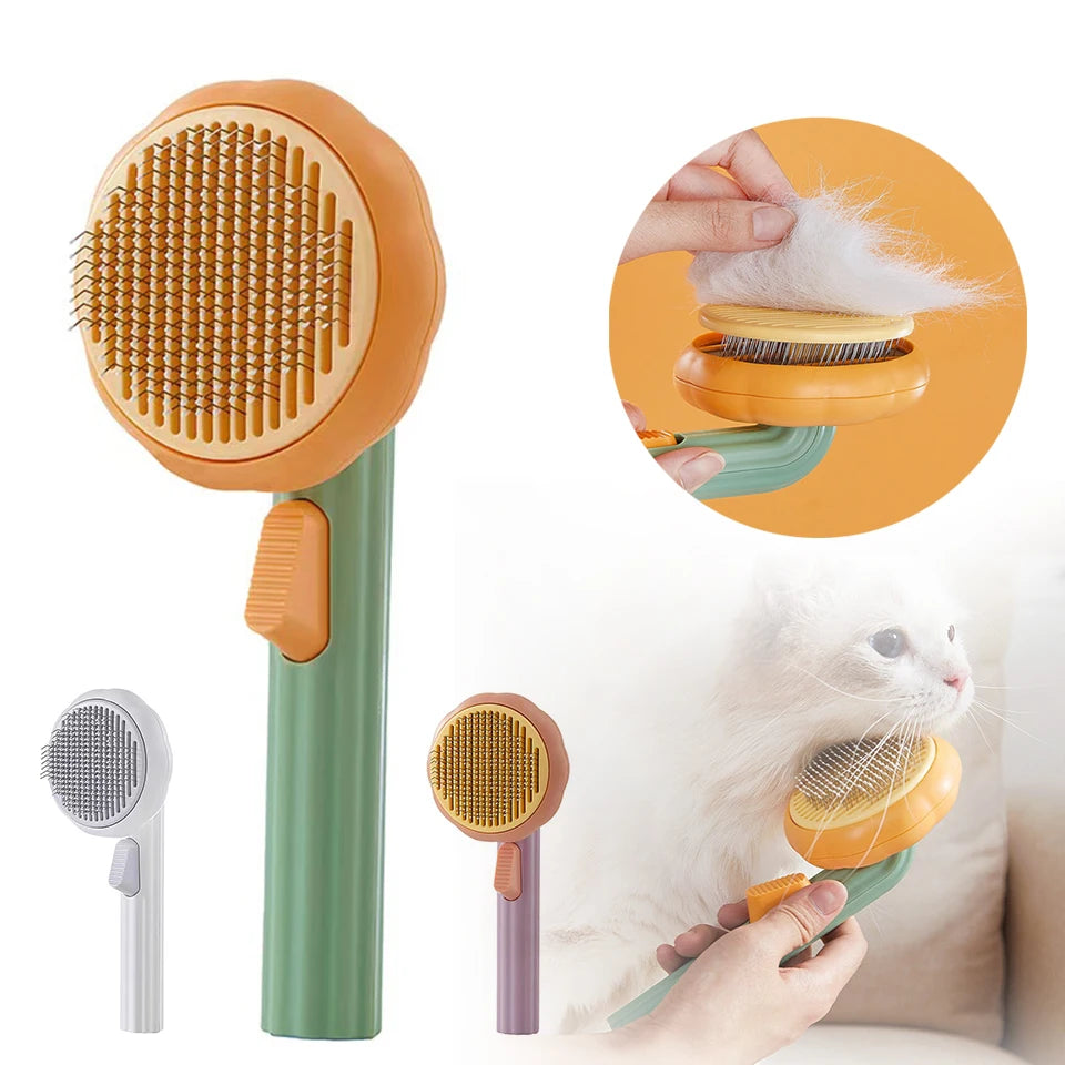 Pumpkin Pet Grooming Brush