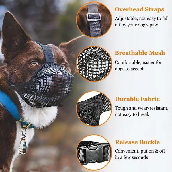 Breathable Nylon Dog Muzzle