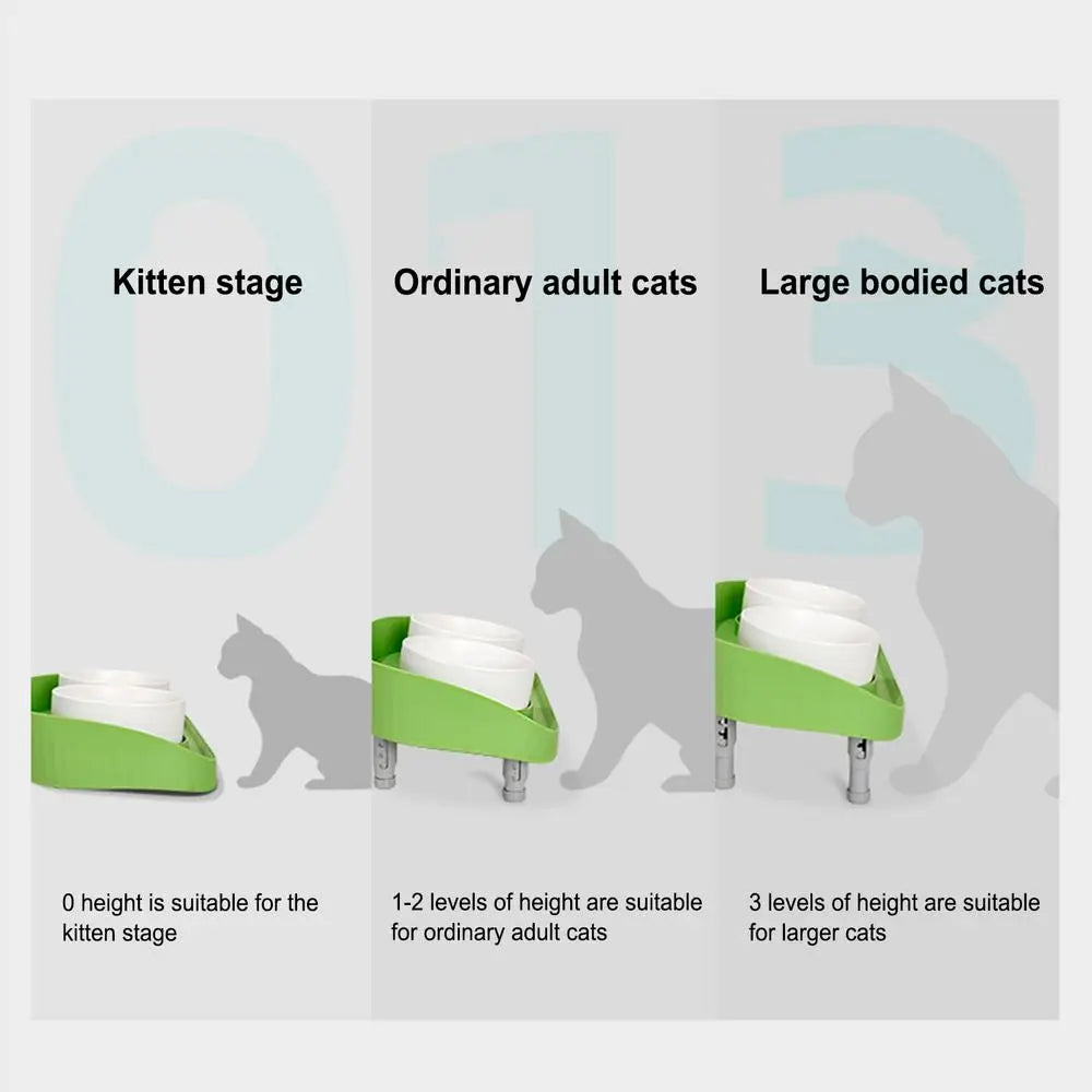 Ergonomic Raised Pet Bowls