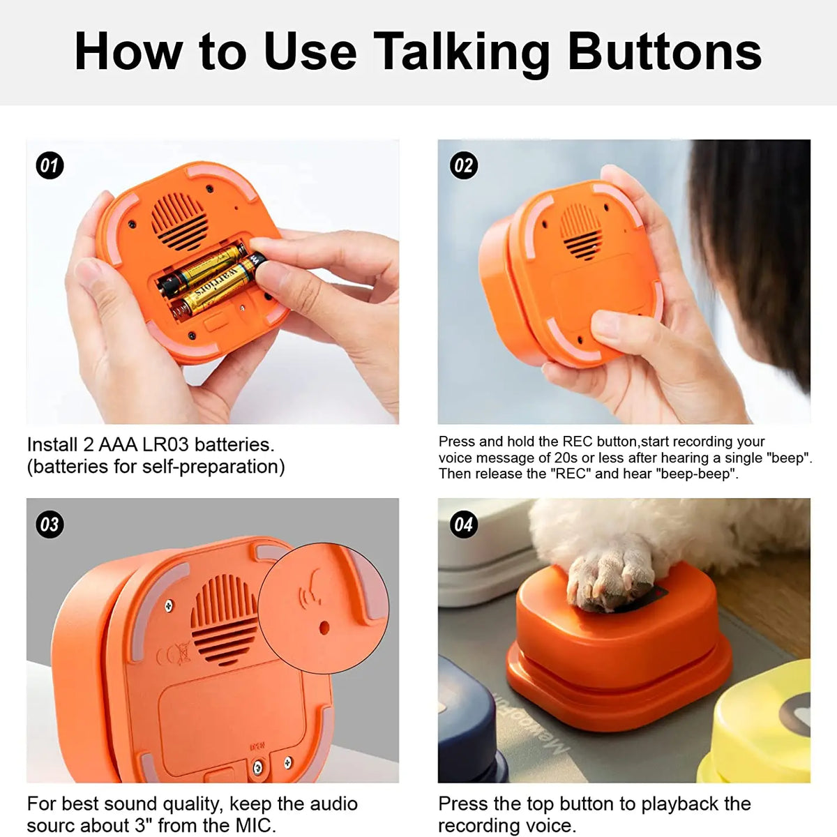 Pet Communication Buttons